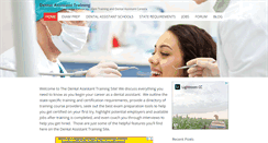 Desktop Screenshot of dentalassistanttrainingsite.com